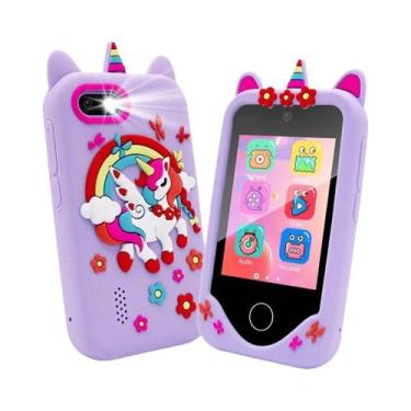 Imagem de Telefone Inteligente Infantil Unicórnio Com Tela Sensível Ao Toque, Ca