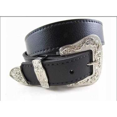 Imagem de Cinto Country Feminino Plus Size Com Ponteira Prata Xxgg 140cm - Couro