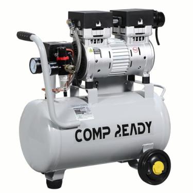 Imagem de COMP2EADY Compressor De Ar Portátil 6 Galões, 1 Hp, 2,5 Cfm A 90 Psi, 60 Db, Ultra Silencioso, Sem Óleo, Ideal Para Encher Pneus, Ferramenta Pneumática, Pintura Em Spray