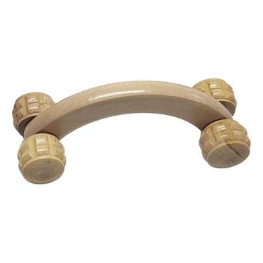 Imagem de Massageador Carrinho Madeira Dor Pé Perna Costas Pescoço - NoBrand, Ma