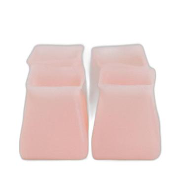 Imagem de Kit 4 Capa De Silicone Cadeira Para Pé De Moveis Pé Quadrado