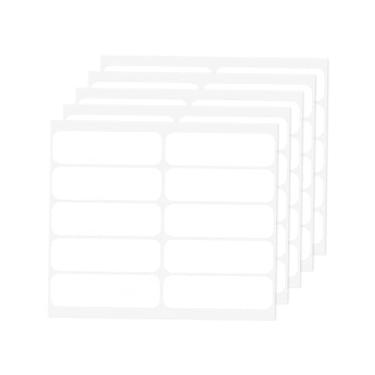 Imagem de Etiquetas personalizadas com nome de ferro para escola, creche, cuidados de enfermagem, brinquedos, pacote com 50 (3/12.7 cm x 5.1 cm)