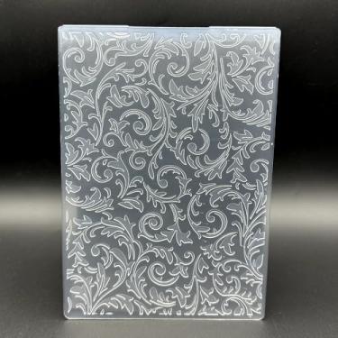 Imagem de Modelo de pasta em relevo de plástico 3D, textura retrô, 12 x 17 cm para fazer cartões, faça você mesmo, scrapbooking, papel, artesanato, artesanato, scrapbook, artes, decoração