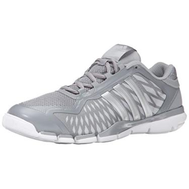 Imagem de adidas Tênis esportivo feminino Performance A.T. 360 Control para halterofilismo, Cinza/transparente/cinza/prata/metálico, 8.5