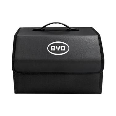 Imagem de Caixa Organizadora De Porta-Malas De Couro Dobrável Para BYD Atto 3 Yu