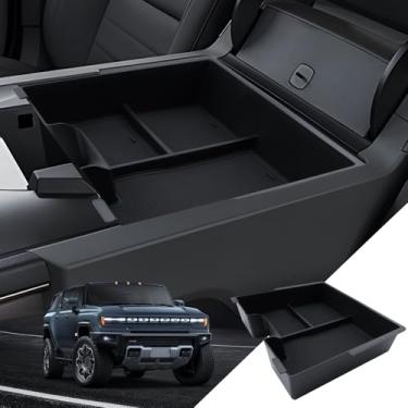 Imagem de LANTU Para Nissan Titan Center Console Organizer 2016-2019 2020 2021 2022 2023 2024 2025 Nissan Titan Acessórios Bandeja de apoio de braço Caixa de armazenamento intermediário Recipiente de inserção