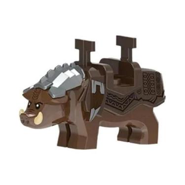 Imagem de Cavalo de Guerra Medieval com Armadura - Blocos de Construção e Mini F