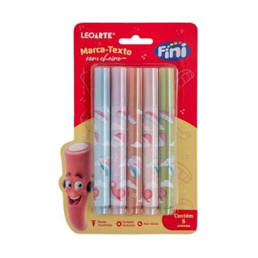 Imagem de Caneta Marca Texto Corpo Estampado c/ Aroma Finni - Blister com 5 unid