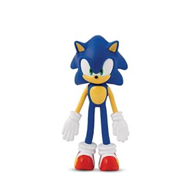 Imagem de Bend-Ems Sonic The Hedgehog Bendable Action Figure Poseable PVC Toy for Fans & Collectors