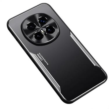 Imagem de POYUFRG Capa de metal para Honor Magic 8 Pro/Magic 8, capa de telefone fina fosca antiarranhões com capa de proteção de lente com tudo incluído, prata, 8