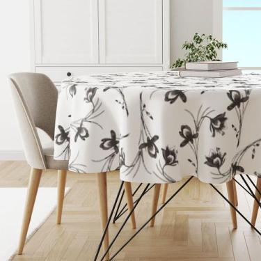 Imagem de Toalha Mesa Plástica Térmica Cs Tulipa Br 4 lugares Redonda - IDEALIZA