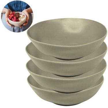 Imagem de Kit 4 Bowls De Bambu Design Sustentável Elegante