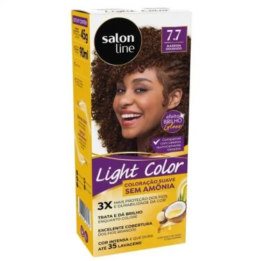 Imagem de Coloração Suave Light Color 7.7 Marrom Dourado Salon Line
