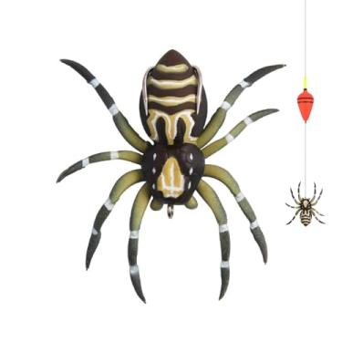 Imagem de ZGGAZCA Isca de pesca de aranha para robalo Weird Maker, acessórios de pântano sem ervas daninhas, 5 cm, ofertas de iscas de água doce para pescadores, ação natural de caminhada