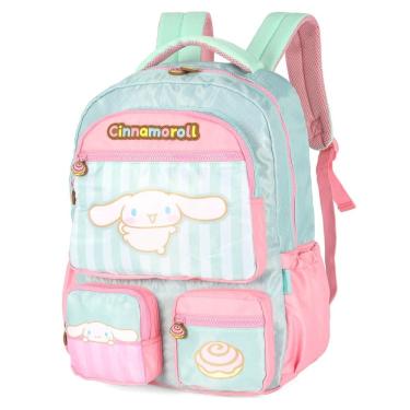 Imagem de Mochila Costa Amigos Hello Kitty Juvenil Luxcel Verde Escola