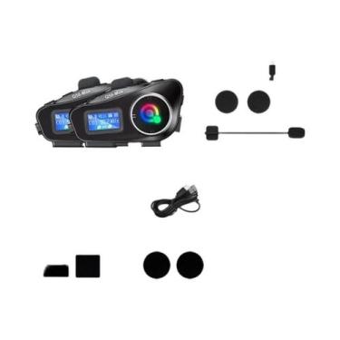 Imagem de Intercomunicador Bluetooth Para Capacete De Moto Q58-Max Com Display L