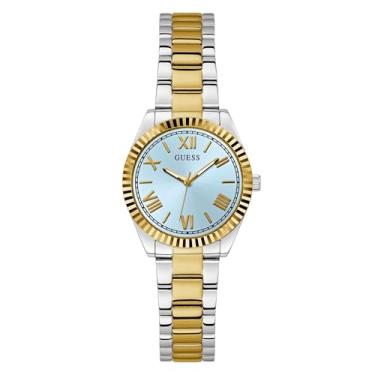 Imagem de GUESS Relógio feminino Mini Luna de aço inoxidável, Dois tons, GW0687L4