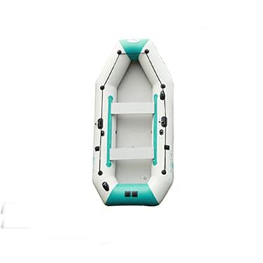 Imagem de Barco inflável grande de borracha de 3,0 m, barco de pesca espesso, barco de assalto, caiaque, barco rígido, para uma pessoa, artesanato, esportes aquáticos