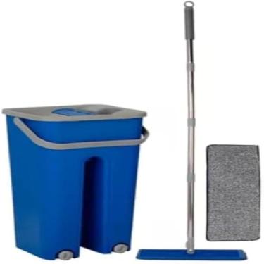 Imagem de Mop, plano, profissional, esfregao, lavagem, secagem, limpeza, de, piso, eficiente.