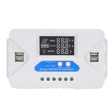 Imagem de Alomejor Controlador de Carga Solar MPPT 50A, Tela LCD Com 4 Portas USB Auto -adaptação para Luzes Solares da Rua