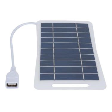 Imagem de EBTOOLS Painel Solar Portátil, Carregador Solar USB de Silício Monocristalino Com Saída de Corrente Estável, para Smartphones, Tablets, Câmeras, Acampamento Ao Ar Livre, Caminhadas, RV