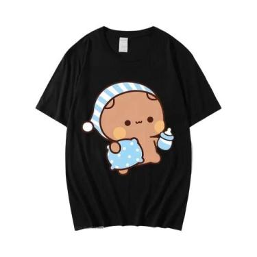 Imagem de Camiseta Kawaii Para Casal BuBu Panda DuDu Bear Gráfica Feminina Com M