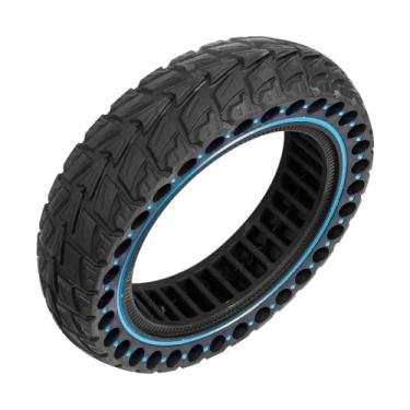 Imagem de Vaveren Rodas de substituição para scooters elétricas, robustas, profissionais, com pneus maciços de borracha em formato de colmeia, compatíveis com G30 e, Azul