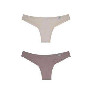 Imagem de Kit com 2 Calcinhas Fio Dental DelRio 57870 Make/Nature, M, Make, Natu