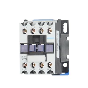 Imagem de LEWMRSKXK Contator elétrico industrial NC1-1210Z 1201Z para montagem em trilho DC 24V DC36V DC48V DC110V DC220V NC1-1210 1201 LC1(NC1-1201Z DC220V)