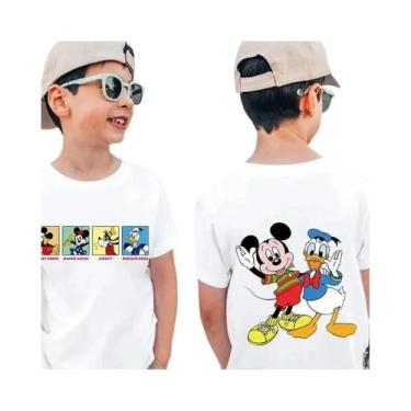 Imagem de Camisetas De Algodão Disney De Verão Para Família, Casal E Crianças, C