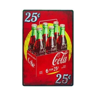 Imagem de Placa De Metal Retro Vintage Cola 7-UP, Arte De Parede Para Cozinha, B