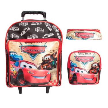 Imagem de Kit Mochila Rodinha Menino Personagem Tamanho P + Lancheira - Plike