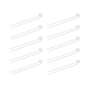 Imagem de Kit Suporte De Vassouras Com 10 Peças Branco 25 Cm - Cor: Branco