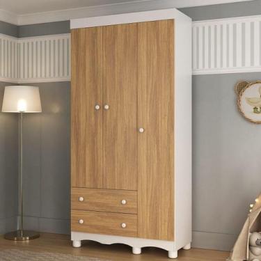 Imagem de Guarda-roupa Infantil 92cm 3 Portas e 2 Gavetas Dengo Multimóveis MP44