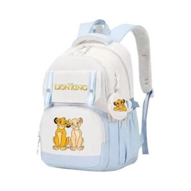 Imagem de Mochila De Grande Capacidade Para Crianças Meninas, Tema Rei Leão, Bol