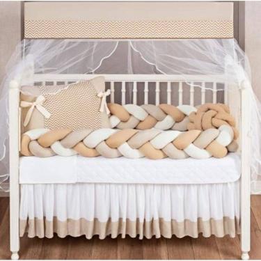 Imagem de Kit Berço Marrom Claro Segurança E Beleza Berço 12 Peças