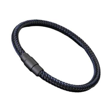 Imagem de Pulseira Masculina Premium De Aço Inoxidável Com Fecho Magnético, Aces