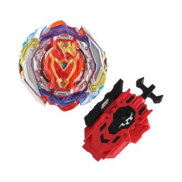 Imagem de Zest Achilles Bey Burst B-201 Pião De Metal Com 3 Modos De Giro E Lanç