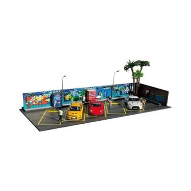 Imagem de Conjunto De Diorama De Garagem De Carros Com Iluminação LED 1:64 G-FAN