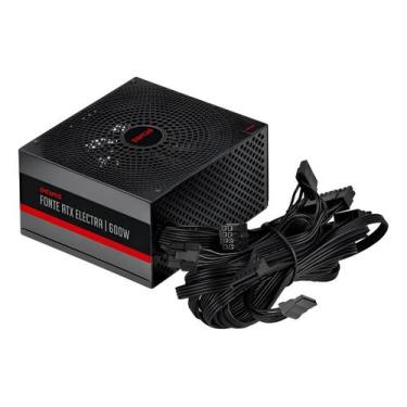 Imagem de Fonte Atx PCYes Electra 600W Pfc Ativo - ELEC600W