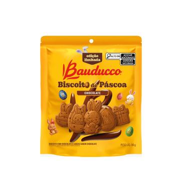 Imagem de Biscoito Doce Chocolate Páscoa Bauducco 90g Sachê Crocante