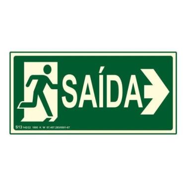 Imagem de Placa De Sinalização Saída Direita Fotoluminescente - Congratulations 