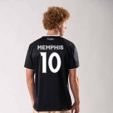 Imagem de Camisa Corinthians Corinto Preta 10 Memphis, G