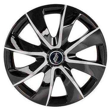 Imagem de Calota Esportiva Aro 13 Modelo Prime Black Silver Universal Nk-264272 