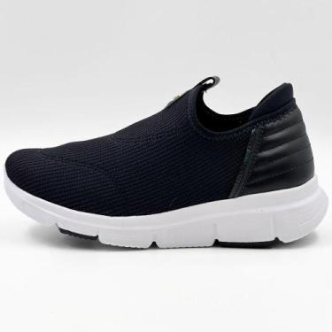 Imagem de Tênis Comfortflex Slip Casual Feminino, 38, Preto