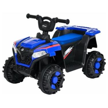 Imagem de Carrinho Infantil Elétrico 6v Off-road Quadriciclo Para Passeio Azul C