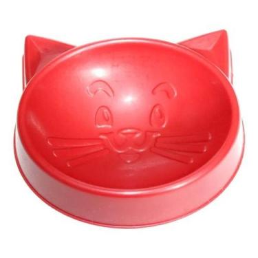 Imagem de Comedouro  Cara De Gato Para Seu Pet Felino 100 Ml - PET TOYS, AZUL