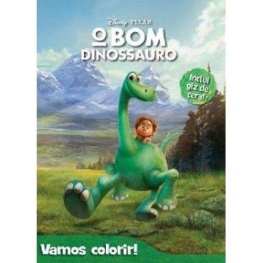 Imagem de LIVRO O Bom Dinossauro LER E COLORIR + giz de cera - DCL