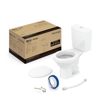 Imagem de Kit de Bacia com Caixa Assento PP Eco e Complementos de Instalação Fla