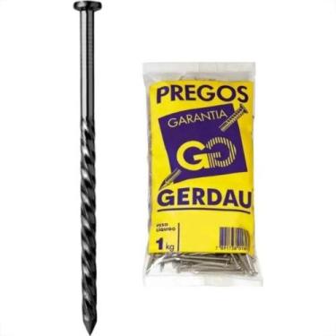 Imagem de Prego Ardox Gerdau Com Cabeca 19X36 (3,90X83mm) 1Kg